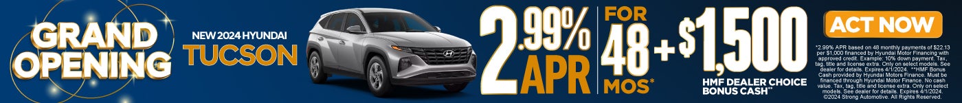 New 2024 Hyundai Tucson - 2.99% APR