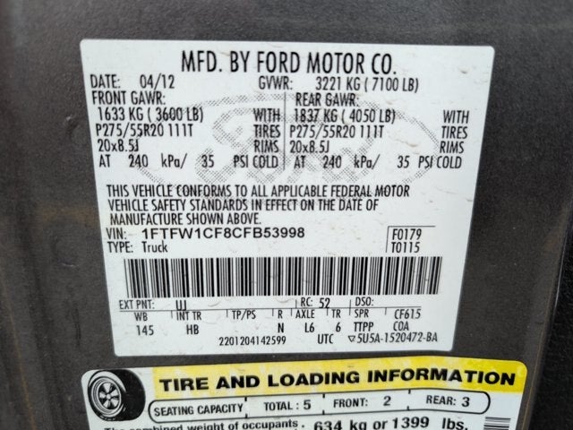 2012 Ford F-150 Lariat®