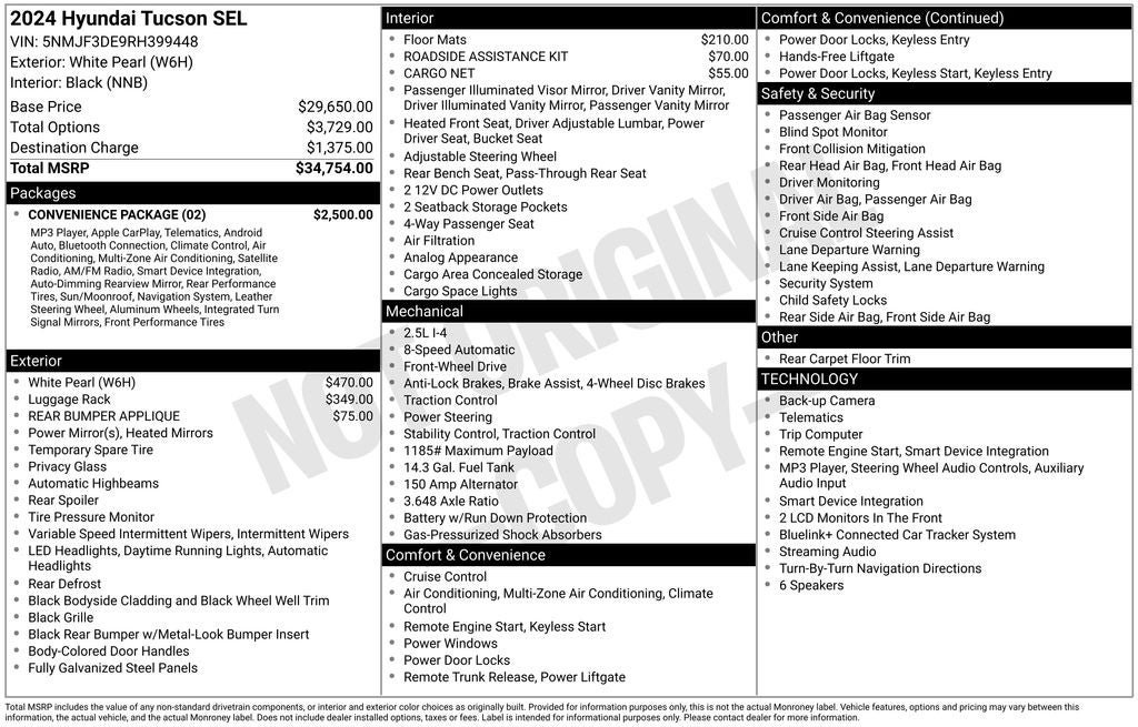 2024 Hyundai TUCSON SEL