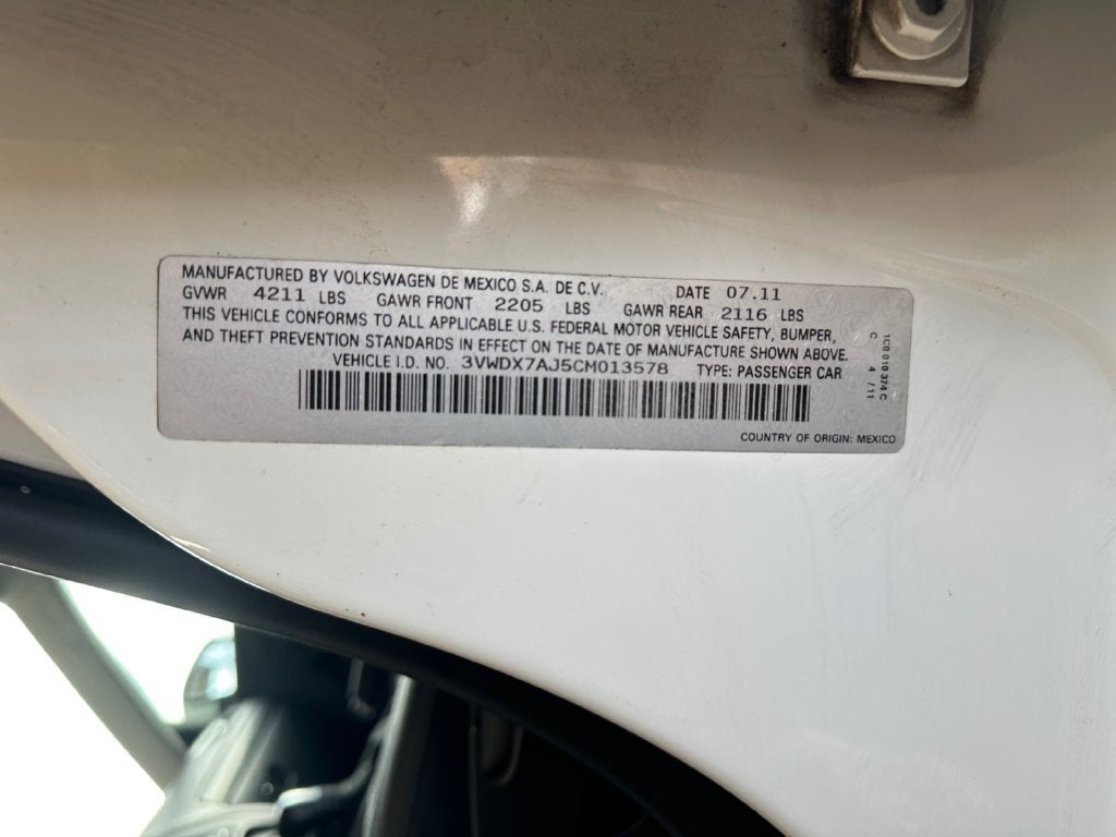 2012 Volkswagen Jetta 2.5L SE