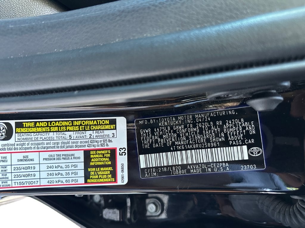 2024 Toyota Camry XSE