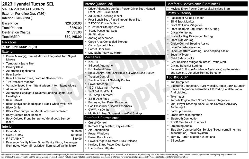 2023 Hyundai TUCSON SEL