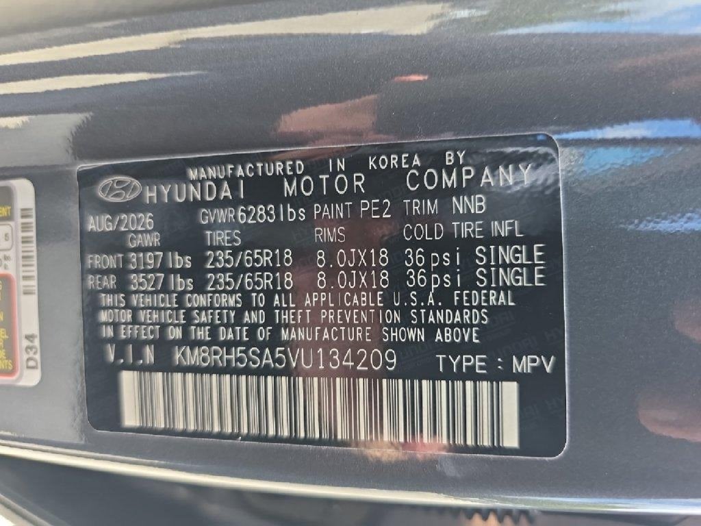 2027 Hyundai PALISADE HYBRID Blue SEL Premium