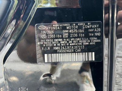 2026 Hyundai SONATA HYBRID Blue