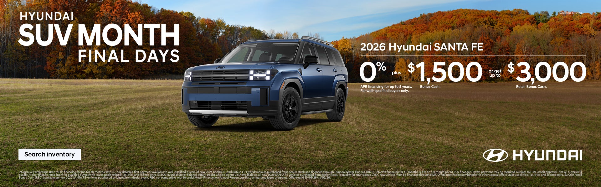 0% APR for 60 mos. + $1,500 Bonus Cash or $3,000 Bonus Cash