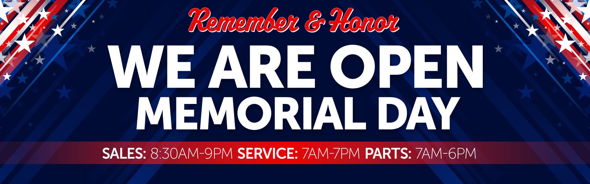 open memorial day