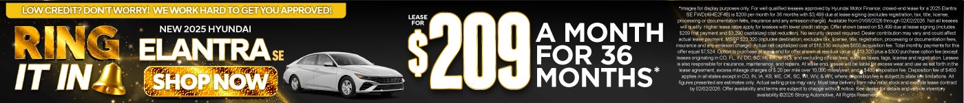 New 2026 Hyundai Elantra SE "LOW CREDIT? DON